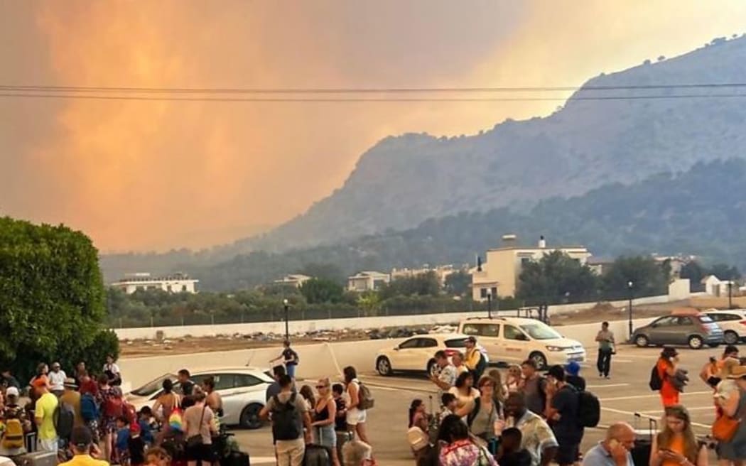 Fires on Greek island of Rhodes