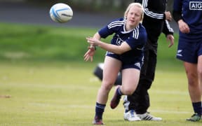 Black Ferns half-back Kendra Cocksedge.