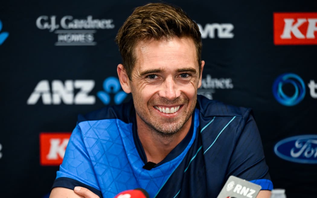 New Zealand Cricket captain Tim Southee during a press conference ahead of the T20 series against Pakistan. Eden Park.
