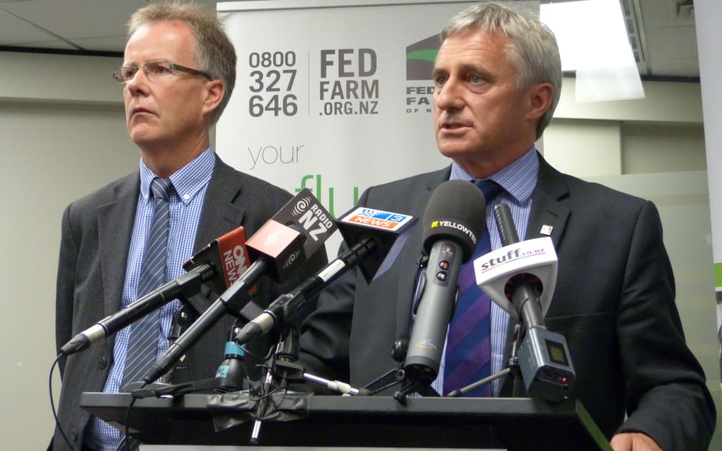 Graham Smith, chief executive (left), and William Rolleston, national president, of Federated Farmers.