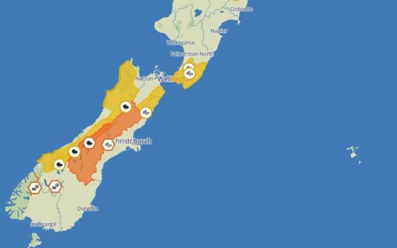 MetService issues heavy rain, strong wind warnings for parts of ...
