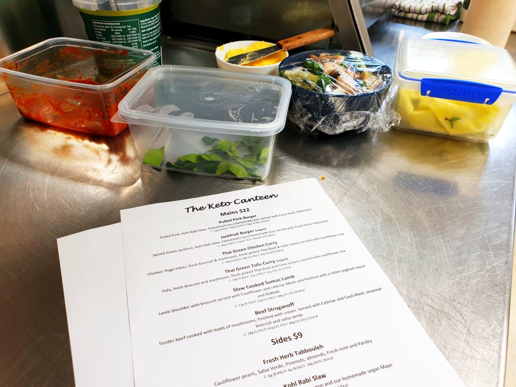 The menu includes 'fat bombs' made from coconut oil, peanut butter and dark chocolate for people wanting to up their fat in-take