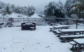 Snow in Tekapo.