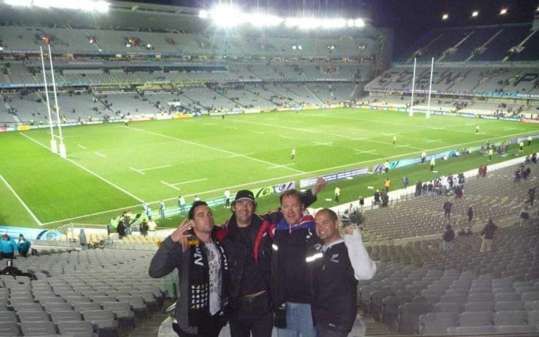Patrick and friends at Eden Park