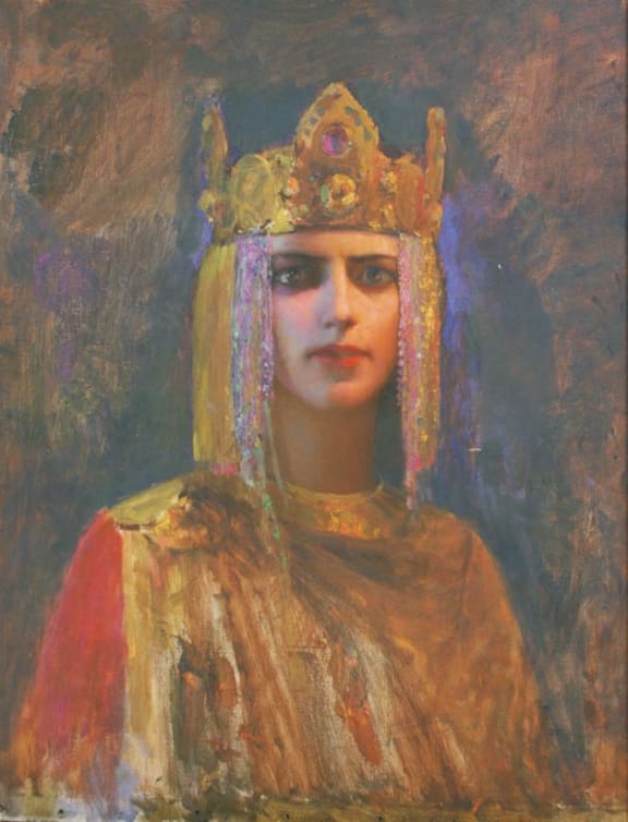 The Blond Isolde, painting by Gaston Bussiere