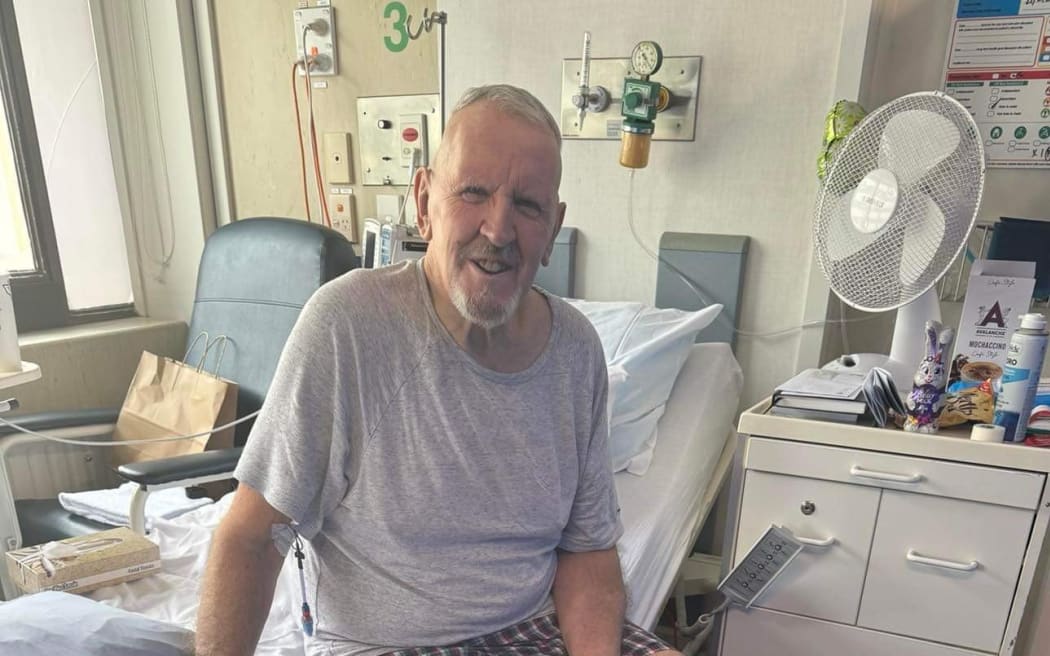 Palmerston North real estate agent Andy Stewart is still in hospital more than a month after suffering a white-tail spider bite
March 19, 2024 
Photo / Supplied