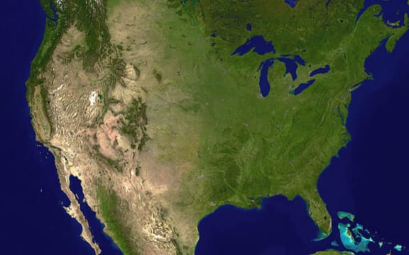 USA from satellite