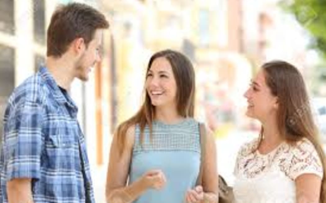 people talking
