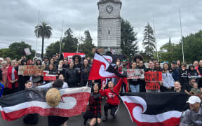 A group of Blenheim rangatahi urging the government to honour the Treaty marched through Blenheim’s CBD on Sunday 10 December.