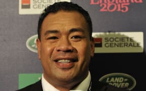 Tonga Rugby Chair Epeli Taione at a Rugby World Cup 2015 event.