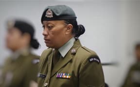 Corporal Jackie Te Weehi at her Court Martial at Whenuapai Air Base on Monday, 8 December 2025.