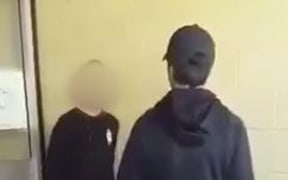 Screen grab from footage of a fight at Aurora College in Invercargill.