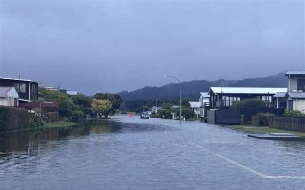 Flooding in Whitianga.