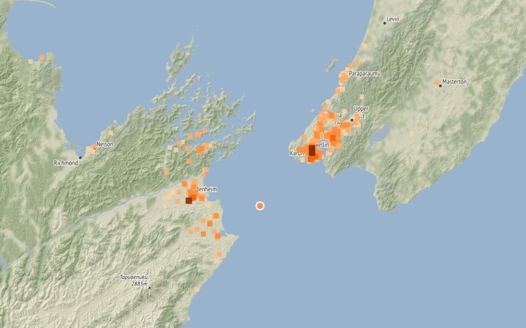 Earthquake in Seddon and Wellington