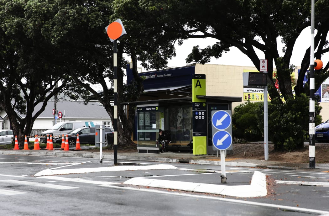 The Miramar bus hub in Wellington.