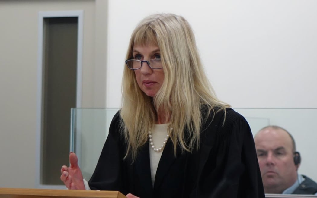 Anne Stevens, counsel for the defence.