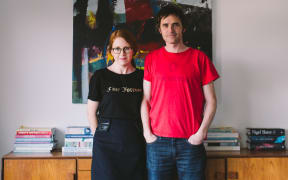Litcrawl directors Claire Maybe and Andrew Laking