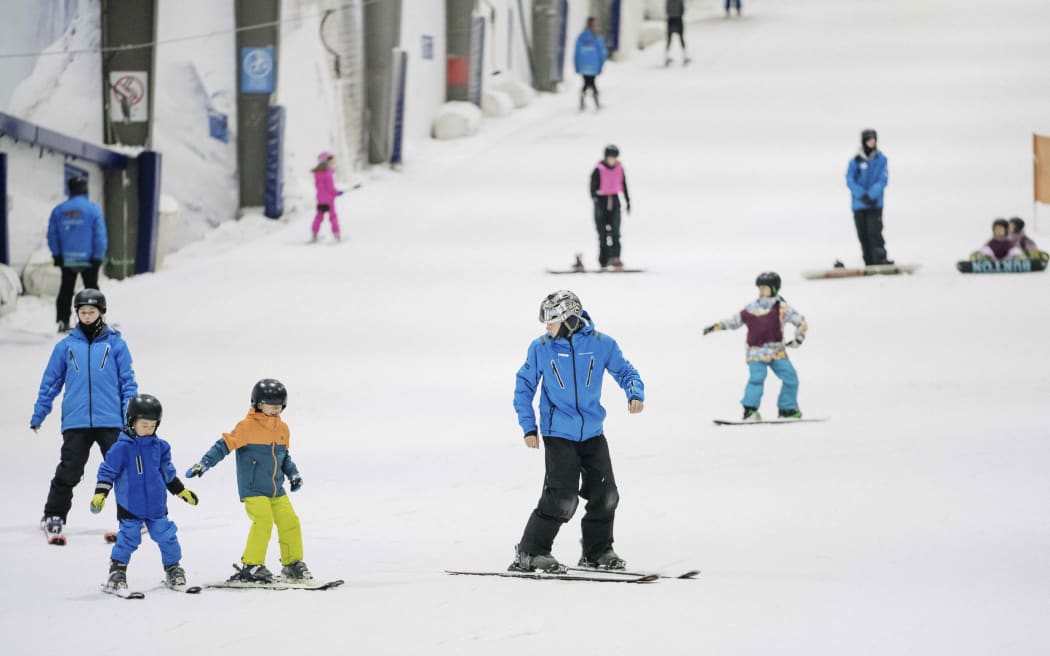 Snowplanet indoor skiing field on northshore, Auckland