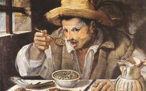 Annibale Carracci's The Beaneater 1580-90
