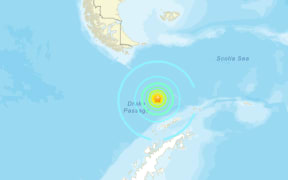 A 7.5 magnitude earthquake was recorded in the Drake Passage on August 22 (NZ time). The quake was at a depth of 10km.