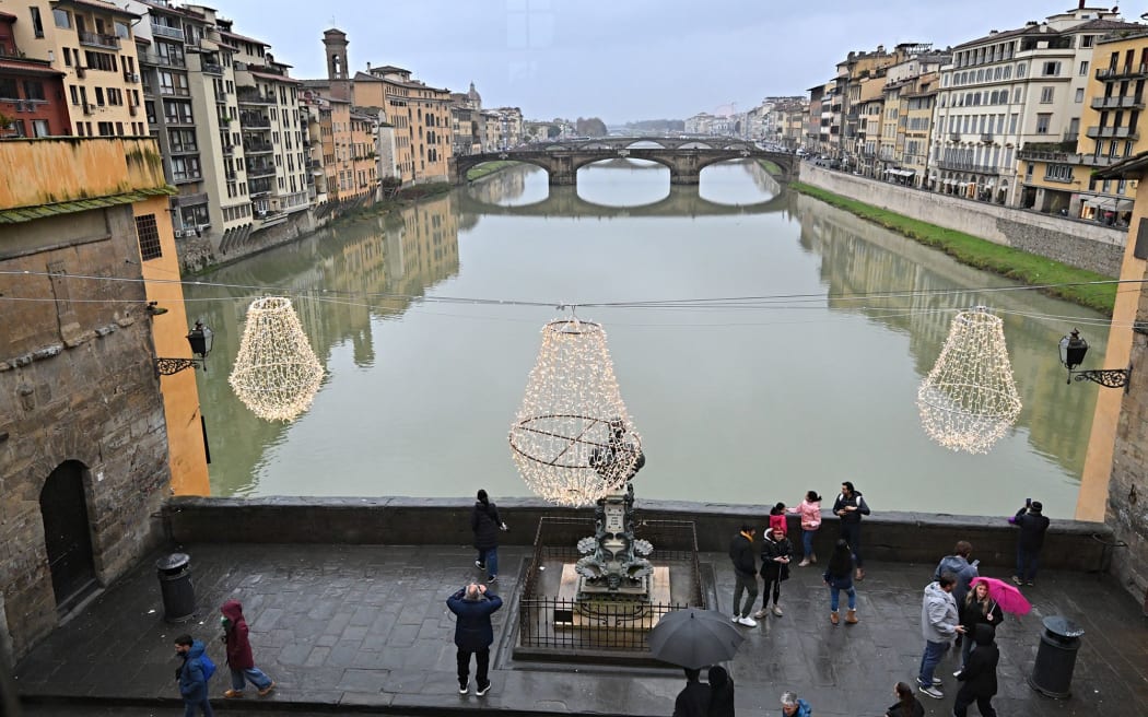Panoramic windows along the Ponte Vecchio allow for the famous views, minus the crowds.