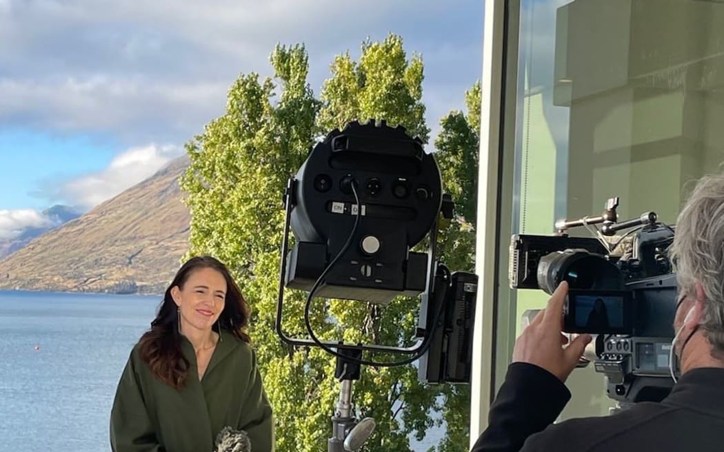 Prime Minister Jacinda Ardern in Queenstown to promote NZ to Australian travellers.