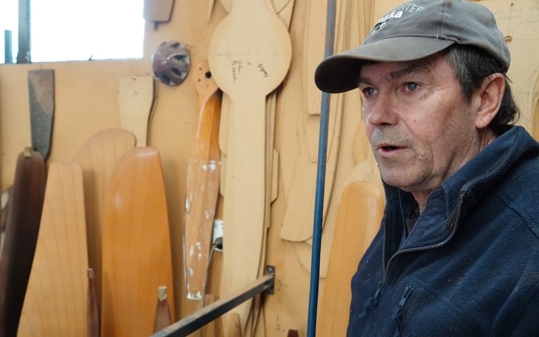 Jeff Fox's Horowhenua workshop is full of propellers and machinery.