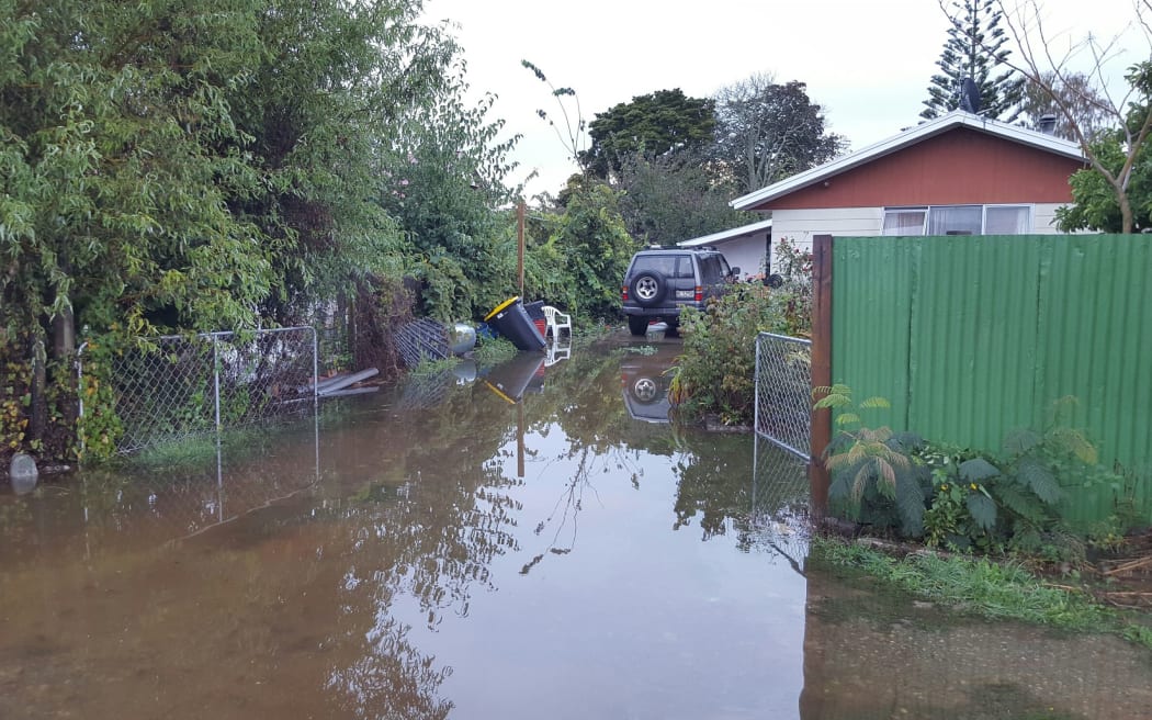 Flooding on High St in Motueka