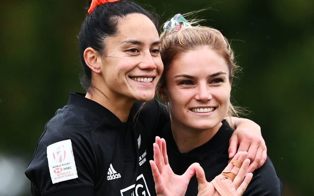 Shiray Kaka and Michaela Blyde.
Black Ferns Sevens.