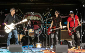 Shakes and the Troublemakers: (Left to Right:) Shakes, Red (aka Alan Metcalfe), Dave Prendergast and Pottley Mostly.