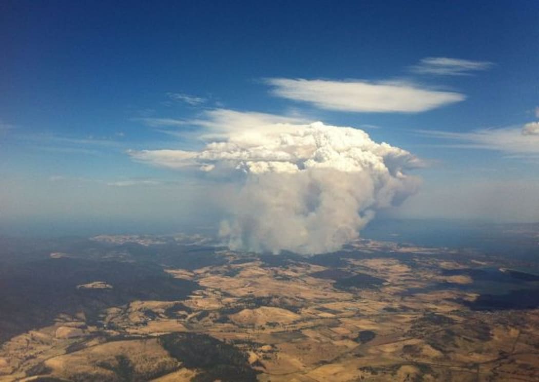 Fire at Forcett, Tasmania in 2013