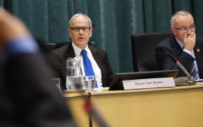 Len Brown at the Auckland Council meeting on Thursday 25 June.