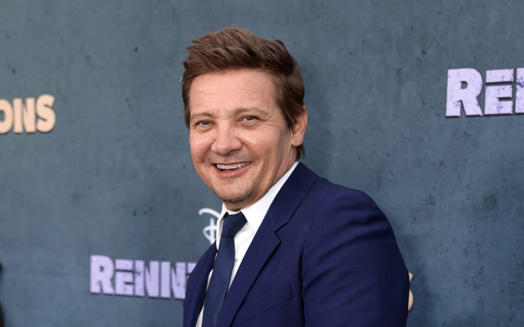 Jeremy Renner at a premiere event in April 2023.