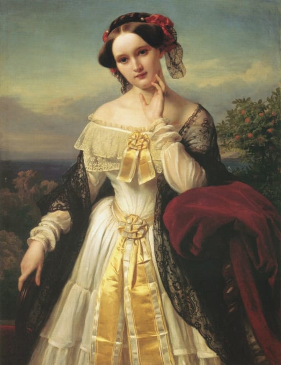Mathilde Wesendonck, portrait by Karl Ferdinand Sohn