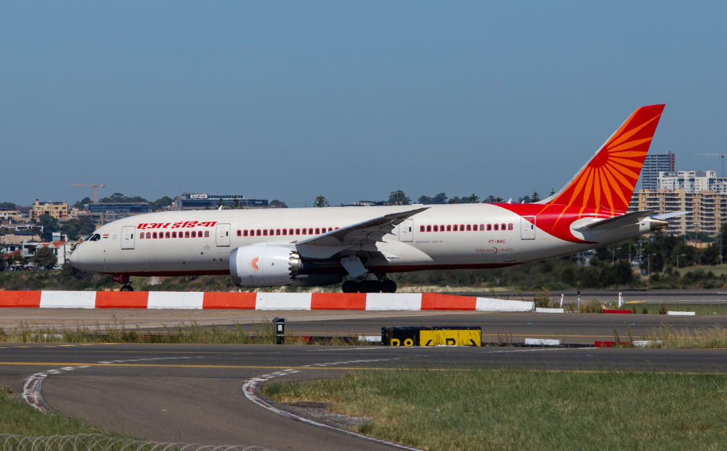 Sydney, Australia - February 12, 2019: Air India Boeing 787 Dreamliner taxiing at Kingsford Smith Sydney International Airport. Registration: VT-NAC