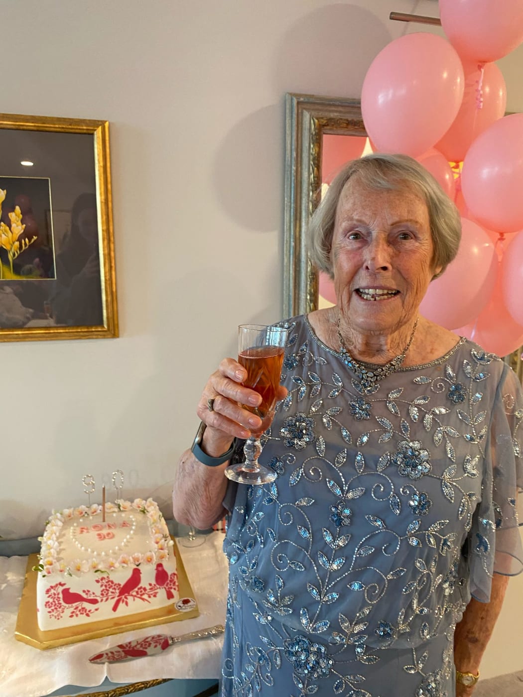 Rona Glover recently celebrated her 90th birthday.