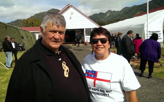Rudy and Kay Taylor at Tuhirangi Marae.