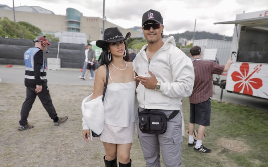 Tyson and Puna at the Homegrown music festival.
