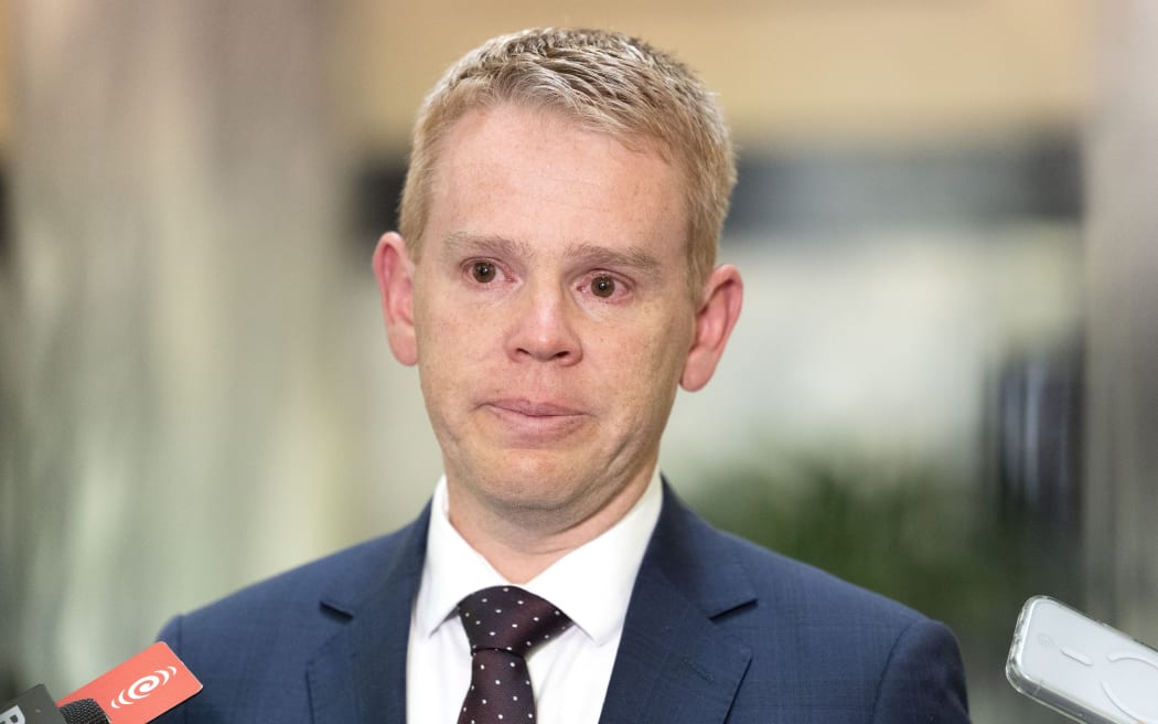 Labour leader Chris Hipkins at stand-up in Parliament on March 17, 2026 amid questions over ex-wife’s allegations. Photo / NZME/Marty Melville