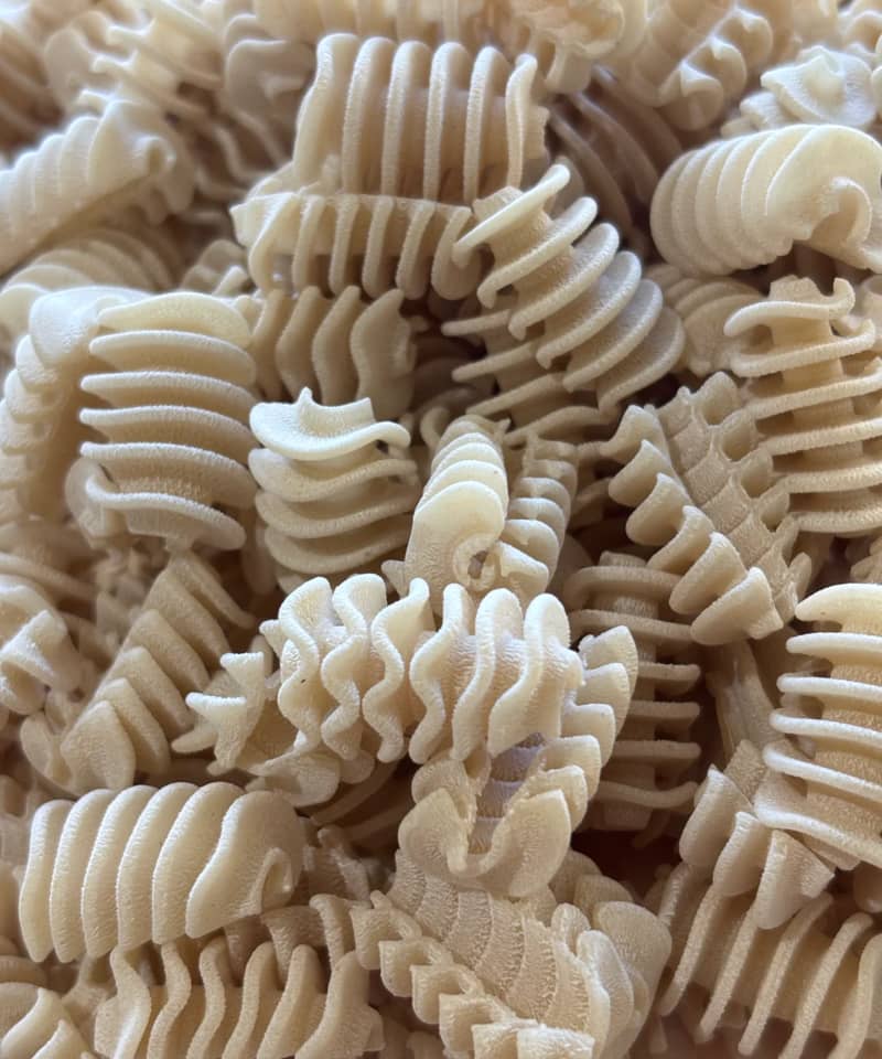 Monty and Sons make a range of pasta shapes including radiatori.