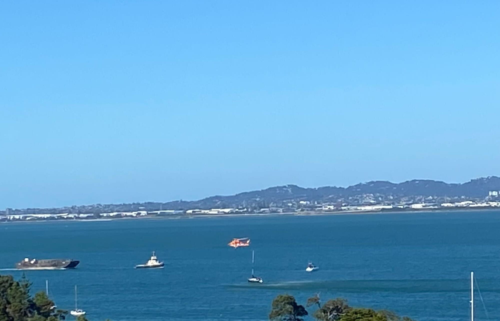 Rescue exercise on Waitematā Harbour