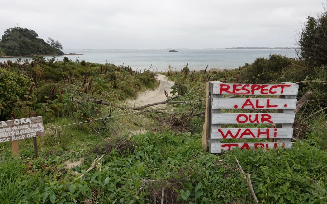 An access track across the dunes where the issue previously blew up in August this year.