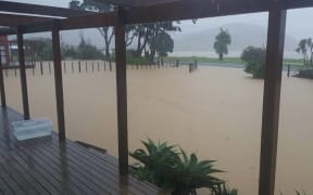 Flooding in Colville, Coromandel.