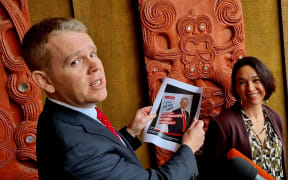 Chris Hipkins shows attack ads about him