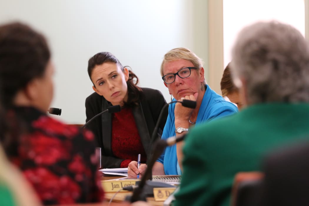 Jacinda Ardern & Ruth Dyson listen to the Abortion Supervisory Committee Report