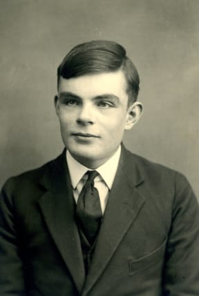 A 16-year-old Alan Turing in a school photo.