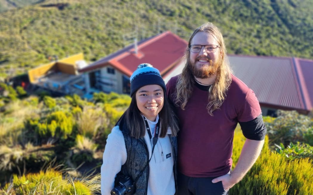 New Plymouth friends Lee-Anne and David thought the new hut would be a great improvement
