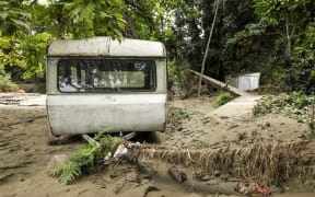 Flood damage around Gisborne