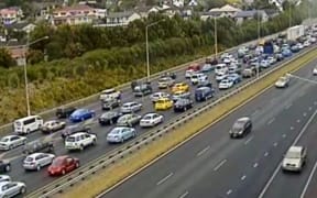 Christmas Eve traffic on Auckland's Southern Motorway