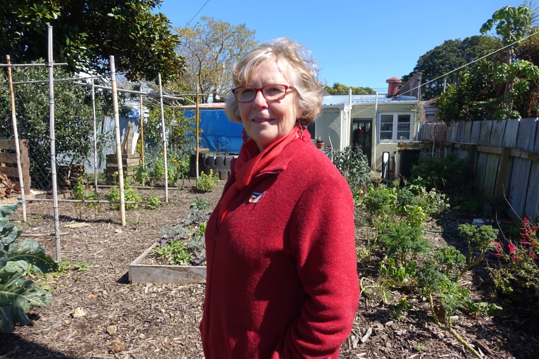 Community Action Worker Ruth Pfister says volunteers staff the cafe and run its garden out the back.